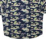 CONNECTICUT Mens Hawaiian Shirt Blue L