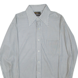 Mens Shirt Black Check Long Sleeve L