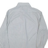 Mens Shirt Black Check Long Sleeve L