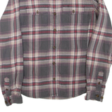 CARHARTT Womens Shirt Grey Check Long Sleeve XS