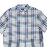 CHAPS Mens Shirt Blue Check L