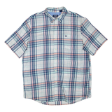 CHAPS Mens Shirt Blue Check L