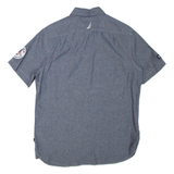 NAUTICA Mens Plain Shirt Grey S