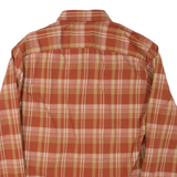 WRANGLER Mens Shirt Orange Check Long Sleeve L