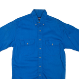 WRANGLER Mens Plain Shirt Blue M