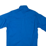 WRANGLER Mens Plain Shirt Blue M