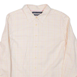 TOMMY HILFIGER Womens Shirt White Check Long Sleeve XL