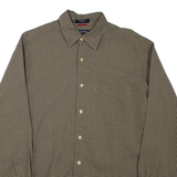 NAUTICA Mens Shirt Brown Check Long Sleeve M