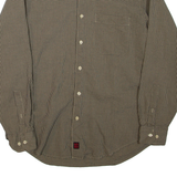NAUTICA Mens Shirt Brown Check Long Sleeve M