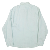 LAUREN RALPH LAUREN Womens Plain Shirt Blue Long Sleeve L