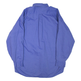 TOMMY HILFIGER Mens Plain Shirt Blue Long Sleeve XL
