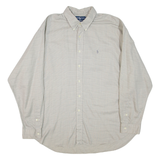 RALPH LAUREN Blake Mens Shirt Grey Check Long Sleeve 2XL