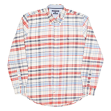 TOMMY HILFIGER New York Fit Mens Shirt Red Check Long Sleeve L