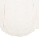 TOMMY HILFIGER Mens Shirt Cream Pinstripe Long Sleeve S