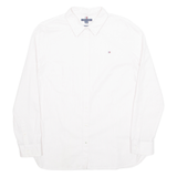 TOMMY HILFIGER Womens Shirt Pink Pinstripe Long Sleeve L