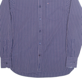 TOMMY HILFIGER Mens Shirt Blue Pinstripe Long Sleeve XS