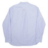 HILFIGER DENIM Mens Shirt Blue Pinstripe Long Sleeve XL