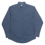 BEN SHERMAN Mens Plain Shirt Blue Long Sleeve M
