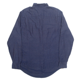 TOMMY HILFIGER Denim Look Mens Plain Shirt Blue Long Sleeve M