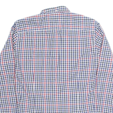 TOMMY HILFIGER Fitted Mens Shirt Blue Check Long Sleeve M