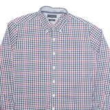 BEN SHERMAN Mens Shirt Blue Check Long Sleeve M