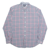 BEN SHERMAN Mens Shirt Blue Check Long Sleeve M