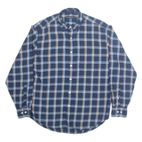 NAUTICA Mens Shirt Blue Check Long Sleeve L