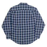 NAUTICA Mens Shirt Blue Check Long Sleeve L