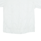 YUN HA Mens Plain Shirt White M