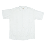 YUN HA Mens Plain Shirt White M