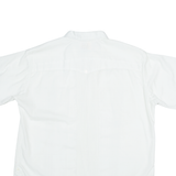 YUN HA Mens Plain Shirt White M