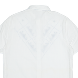 RICAMO A MANO Womens Shirt White Crazy Pattern M