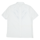 RICAMO A MANO Womens Shirt White Crazy Pattern M