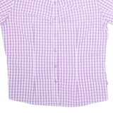 THE NORTH FACE Womens Shirt Purple Nylon Check XL