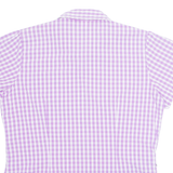 THE NORTH FACE Womens Shirt Purple Nylon Check XL