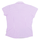 THE NORTH FACE Womens Shirt Purple Nylon Check XL