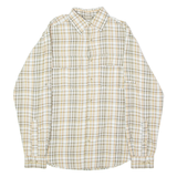 COLUMBIA Mens Shirt Grey Plaid Long Sleeve S