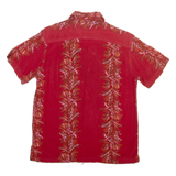 ORIGINALS Mens Hawaiian Shirt Red Floral M