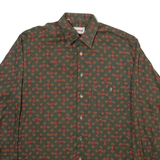 REIPER Mens Shirt Green Floral Long Sleeve S