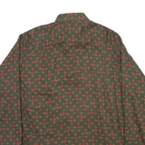 REIPER Mens Shirt Green Floral Long Sleeve S