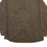 REIPER Mens Shirt Green Floral Long Sleeve S