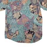 RENATO CAVALLI Mens Shirt Blue Viscose Floral M