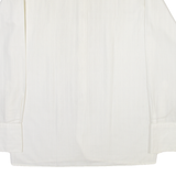 TORERO Mens Plain Shirt White Long Sleeve M