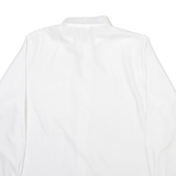 KEEP FUN Mens Plain Shirt White Long Sleeve S