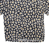 PULL & BEAR Mens Shirt Black Floral XL
