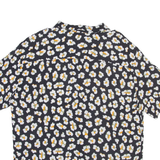 PULL & BEAR Mens Shirt Black Floral XL