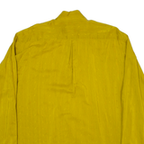 Mens Plain Shirt Brown Long Sleeve M