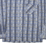 MORGAN Mens Shirt Grey Check Long Sleeve M
