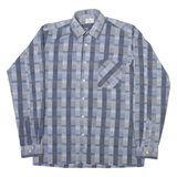MORGAN Mens Shirt Grey Check Long Sleeve M