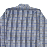 MORGAN Mens Shirt Grey Check Long Sleeve M